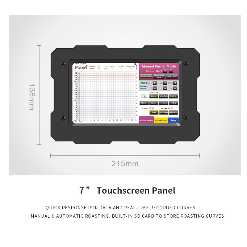 Kaleido Sniper M1S Coffee Roaster 50g-200g Carbon Fiber Infrared Direct Fire + Hot Air Roaste M1S