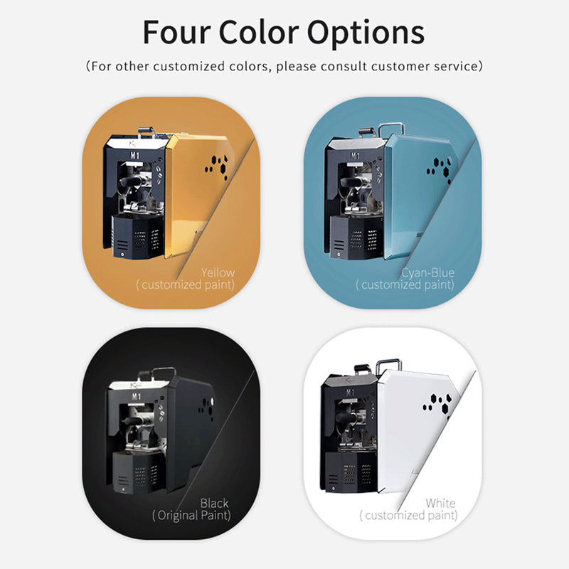 Kaleido Sniper M1S Coffee Roaster 50g-200g Carbon Fiber Infrared Direct Fire + Hot Air Roaste M1S